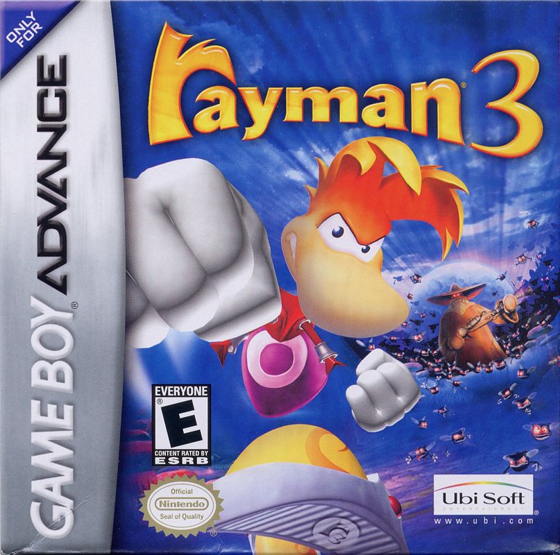 Rayman 3 box art for GameBoy Advance